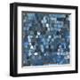 Cobalt Cobbles-Stacey Wolf-Framed Art Print