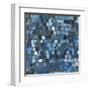 Cobalt Cobbles-Stacey Wolf-Framed Art Print