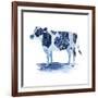 Cobalt Farm Animals I-Grace Popp-Framed Art Print