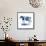 Cobalt Farm Animals I-Grace Popp-Framed Stretched Canvas displayed on a wall