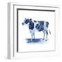 Cobalt Farm Animals I-Grace Popp-Framed Art Print