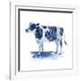 Cobalt Farm Animals I-Grace Popp-Framed Art Print