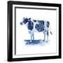 Cobalt Farm Animals I-Grace Popp-Framed Art Print