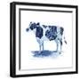 Cobalt Farm Animals I-Grace Popp-Framed Art Print