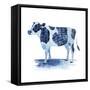 Cobalt Farm Animals I-Grace Popp-Framed Stretched Canvas