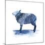 Cobalt Farm Animals III-Grace Popp-Mounted Art Print