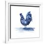 Cobalt Farm Animals IV-Grace Popp-Framed Art Print