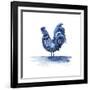 Cobalt Farm Animals IV-Grace Popp-Framed Art Print
