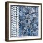 Cobalt Garden I-Chariklia Zarris-Framed Art Print