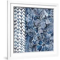 Cobalt Garden I-Chariklia Zarris-Framed Art Print