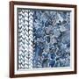 Cobalt Garden I-Chariklia Zarris-Framed Art Print