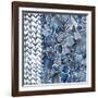 Cobalt Garden I-Chariklia Zarris-Framed Art Print