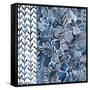 Cobalt Garden I-Chariklia Zarris-Framed Stretched Canvas