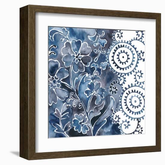 Cobalt Garden II-Chariklia Zarris-Framed Art Print