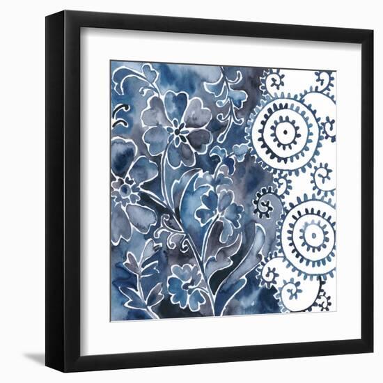 Cobalt Garden II-Chariklia Zarris-Framed Art Print