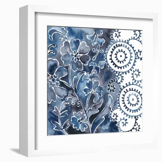 Cobalt Garden II-Chariklia Zarris-Framed Art Print