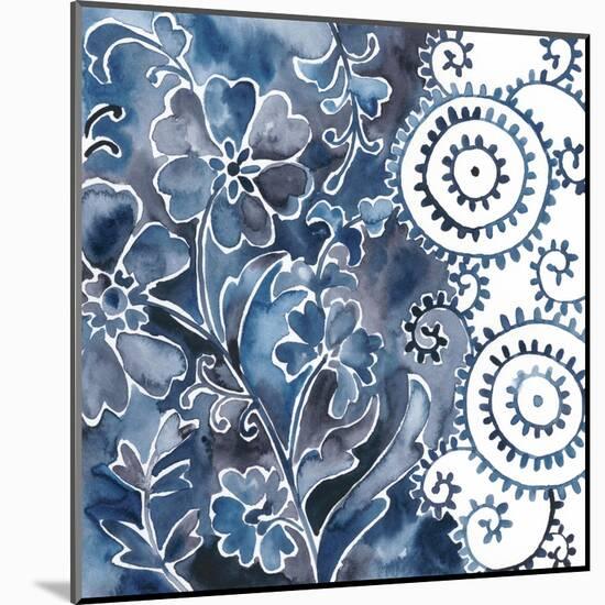 Cobalt Garden II-Chariklia Zarris-Mounted Art Print