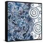 Cobalt Garden II-Chariklia Zarris-Framed Stretched Canvas