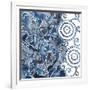 Cobalt Garden II-Chariklia Zarris-Framed Art Print