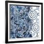 Cobalt Garden II-Chariklia Zarris-Framed Art Print