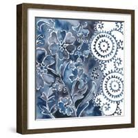 Cobalt Garden II-Chariklia Zarris-Framed Art Print