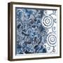 Cobalt Garden II-Chariklia Zarris-Framed Art Print