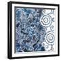 Cobalt Garden II-Chariklia Zarris-Framed Art Print