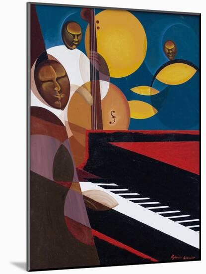 Cobalt Jazz, 2007-Kaaria Mucherera-Mounted Giclee Print