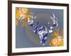 Cobalt Moose-Ricki Mountain-Framed Art Print