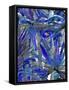 Cobalt Palm III-Ricki Mountain-Framed Stretched Canvas