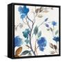 Cobalt Peony I-Asia Jensen-Framed Stretched Canvas