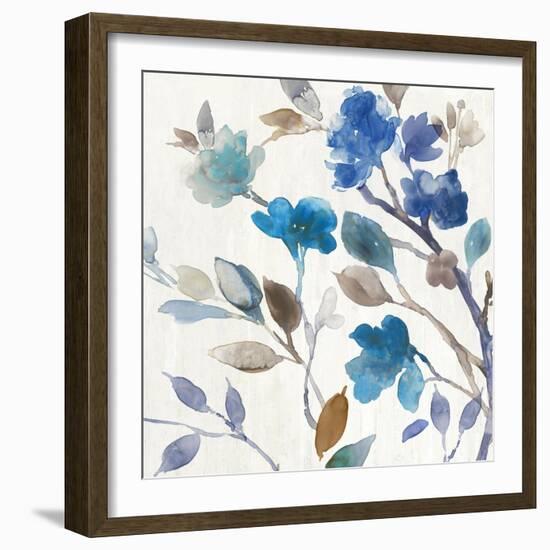 Cobalt Peony II-Asia Jensen-Framed Art Print