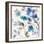 Cobalt Peony II-Asia Jensen-Framed Art Print