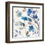 Cobalt Peony II-Asia Jensen-Framed Art Print