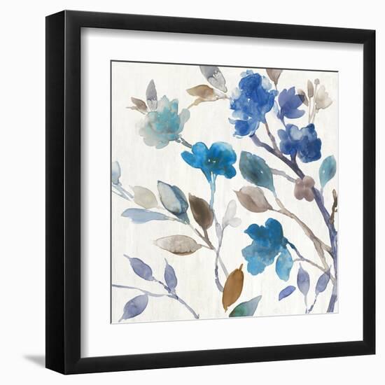 Cobalt Peony II-Asia Jensen-Framed Art Print