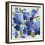 Cobalt Poppies I-Asia Jensen-Framed Art Print