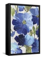 Cobalt Poppies II-Asia Jensen-Framed Stretched Canvas