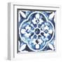 Cobalt Tile I-null-Framed Art Print