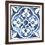 Cobalt Tile I-null-Framed Art Print