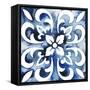 Cobalt Tile II-null-Framed Stretched Canvas