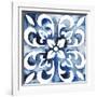 Cobalt Tile II-null-Framed Art Print