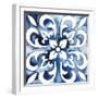 Cobalt Tile II-null-Framed Art Print