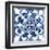 Cobalt Tile III-null-Framed Art Print