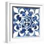 Cobalt Tile III-null-Framed Art Print