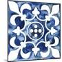 Cobalt Tile III-null-Mounted Art Print