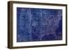 Cobalt US Map-Dan Meneely-Framed Art Print