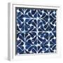 Cobalt Watercolor Tiles III-Grace Popp-Framed Art Print