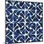 Cobalt Watercolor Tiles III-Grace Popp-Mounted Art Print