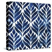 Cobalt Watercolor Tiles IV-Grace Popp-Stretched Canvas