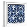 Cobalt Watercolor Tiles IV-Grace Popp-Framed Art Print